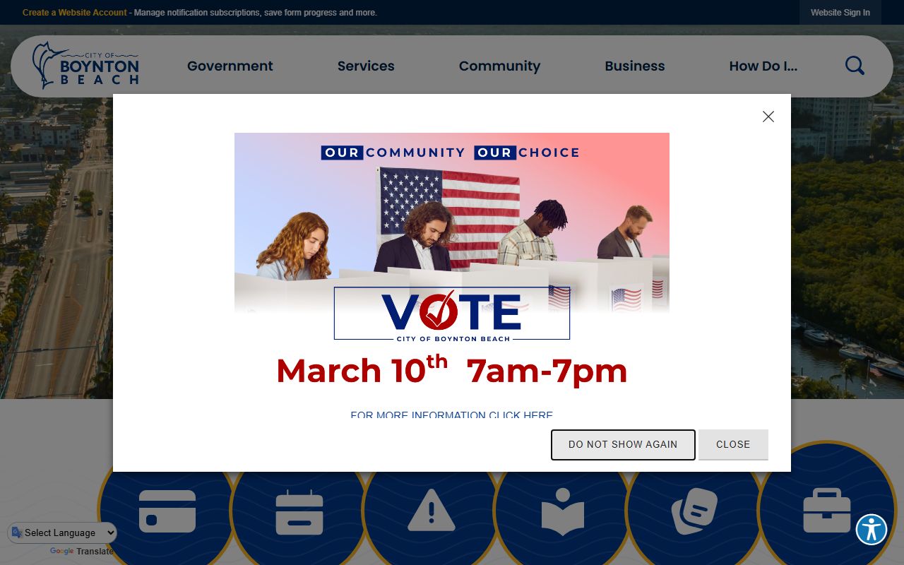 Boynton Beach city portal for court docket information