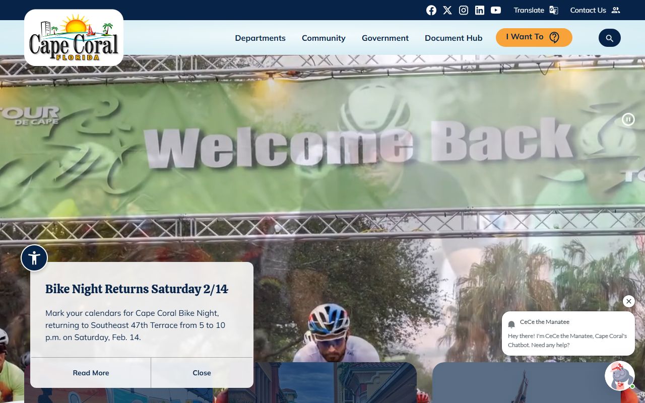 Cape Coral city portal for court docket information