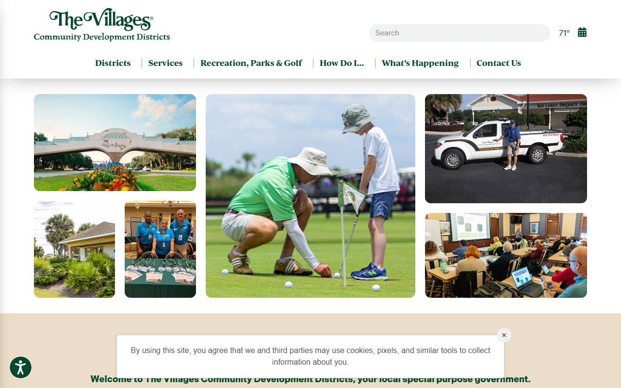 The Villages community portal for court docket information