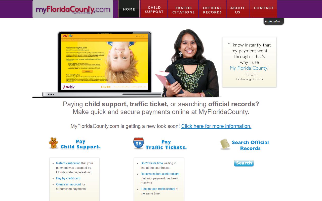 Lake County Clerk of Court homepage for court docket records