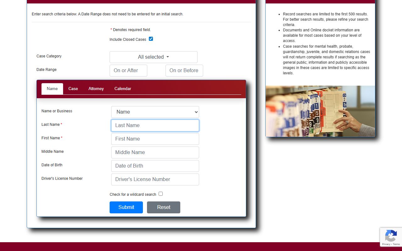 Pinellas County court records search portal for court docket lookup